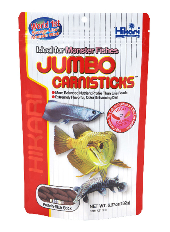 

Hikari Tropical Jumbo Carnisticks Dry Fish Food, 182g