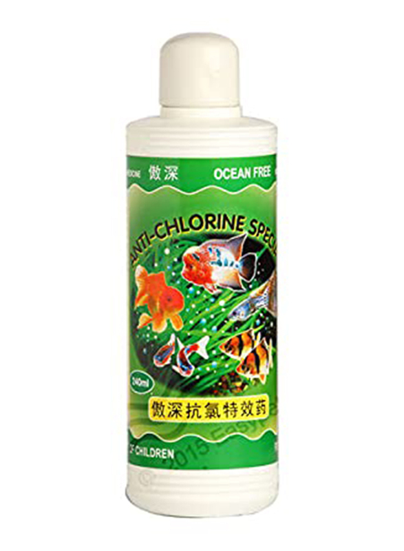 

Ocean Free Anti Chlorine Special German Fish Medicine, 240ml, Green