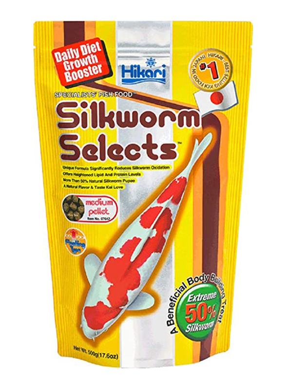 

Hikari Koi Silkworm Selects Medium Dry Fish Food, 500g