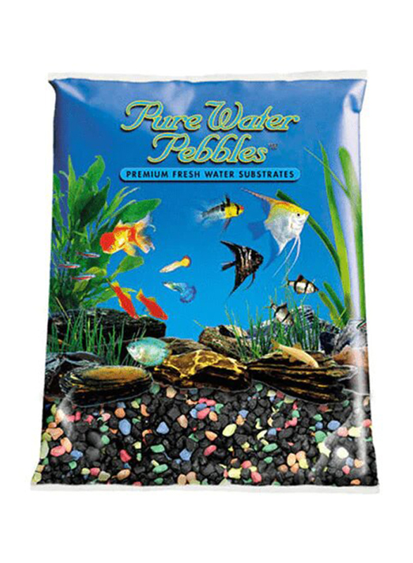 

Worl Wide Gravel U.S.A Black Beauty Pure Water Pebbles, Multicolour