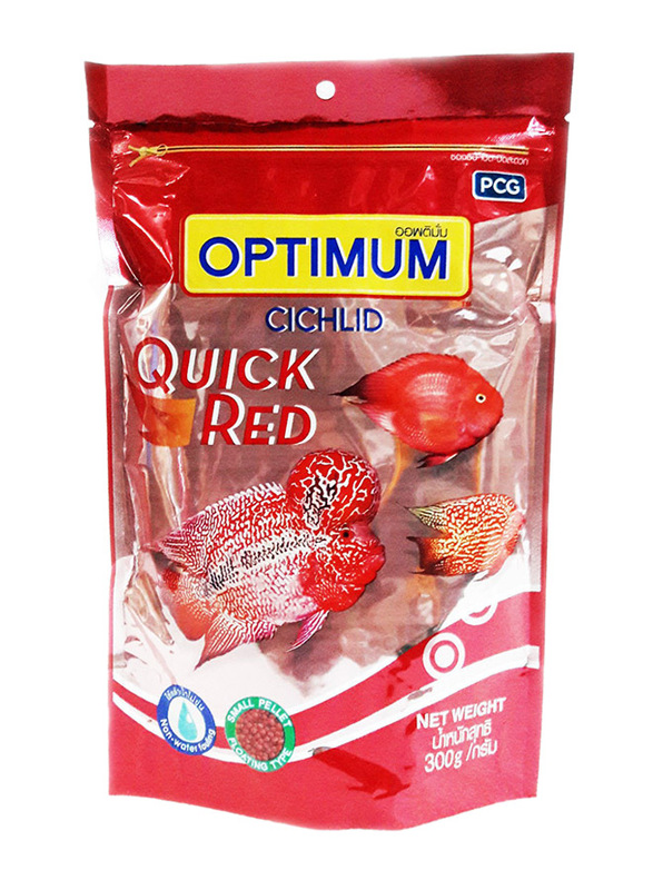 

Optimum Fins Cichlid Quick Red Pellet Dry Fish Food, 300g