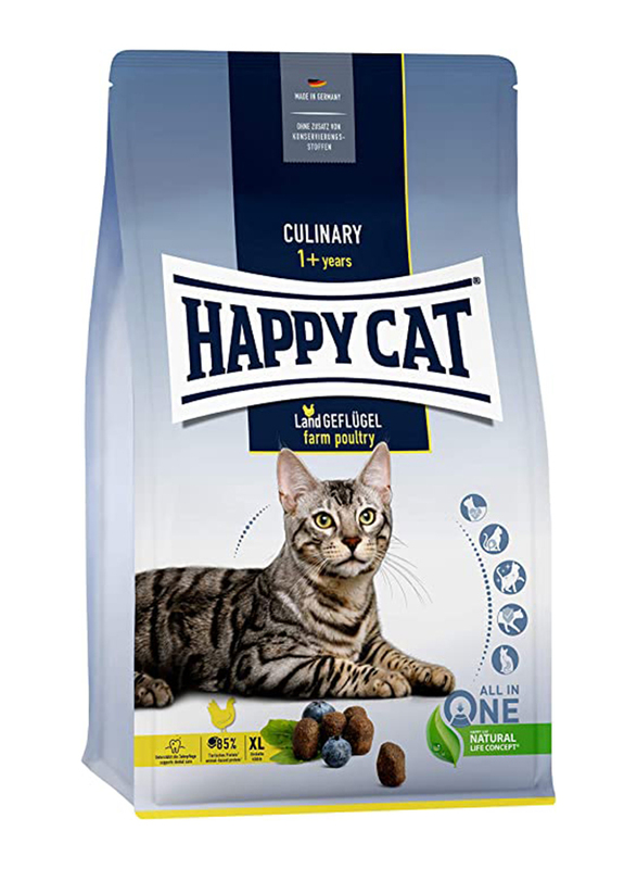 

Happy Cat Land Geflugel farm poultry Culinary Cat Dry Food, 4 Kg