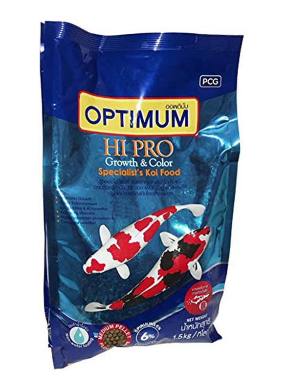 

Optimum Koi Growth and Colour Dry Fish Food, 1.5Kg