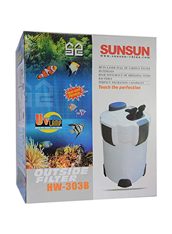 

Sunsun External Aquarium Filter, HW-303B, 9W, Multicolour