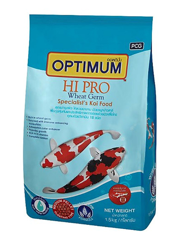 

Optimum Koi Wheat Germ Food Dry Fish Food, 1.5 Kg