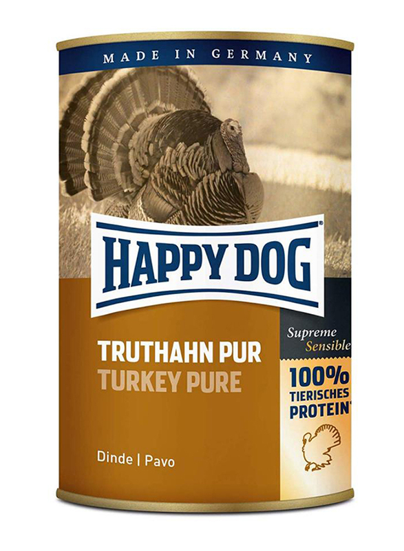 

Happy Dog Pure Turkey Dog Wet Food, 400g