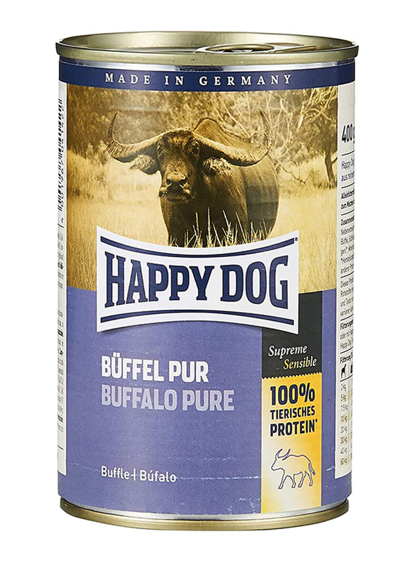 

Happy Dog Pure Buffalo Dog Wet Food, 400g