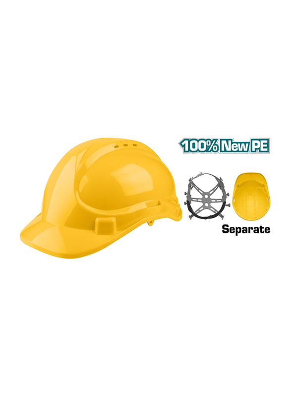 

Total Safety Helmet, TSP2612, Yellow