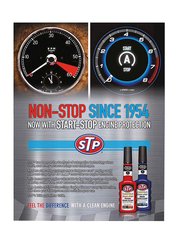 STP 200ml Start Stop Diesel Engine Cleaner, 57200, Blue