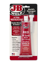 J-B Weld High Temperature RTV Silicone Gasket Maker & Sealant, Red