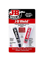 J-B Weld 2oz Cold Weld Steel Reinforced Epoxy with Hardener, 8265S, Black/White