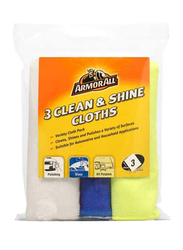 Armor All 3-Piece Clean & Shine Cloth, 40076, Multicolour