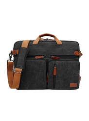 Coolbell 17.3-inch Convertible Multi-Functional Briefcase Laptop Bag, CB-5002, Black