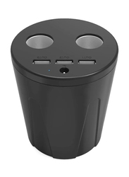 Orico Cup Shaped Multi-Functional Car Charger, Black