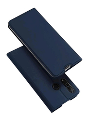 Dux Ducis Huawei Nova 4 Protective Leather Mobile Phone Flip Case Cover, Blue