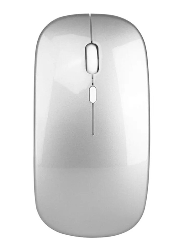 

HXSJ Rechargeable Wireless Optical Normal Mouse with Receiver, Silver