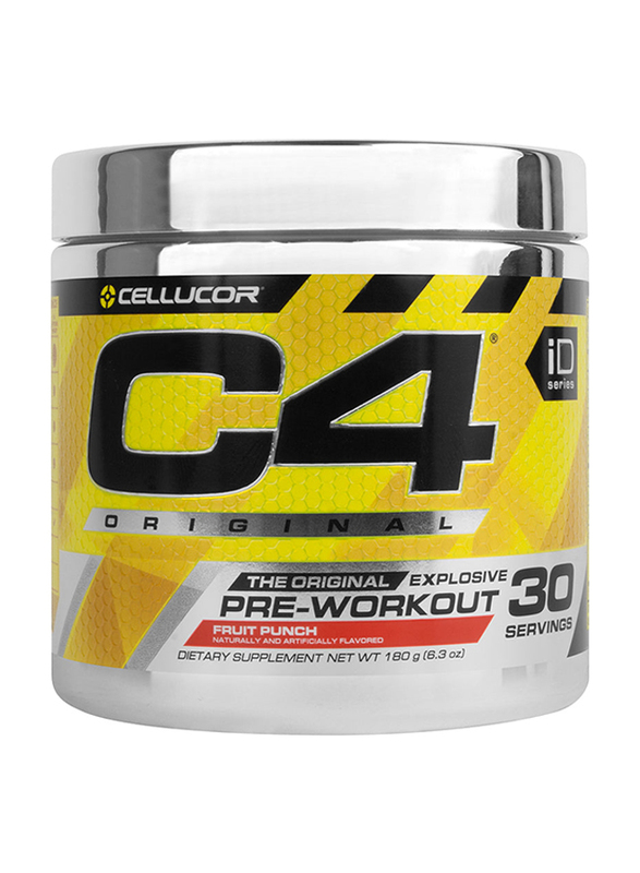 

Cellucor C4 The Original Pre-Workout Supplement, 180g, Fruit Punch