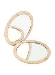 Beter Natural Fiber Double X4 Magnification Mirror, Beige