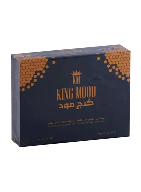 

King Mood Ginseng & Royal Jelly Honey, 12 Sachets x 20g