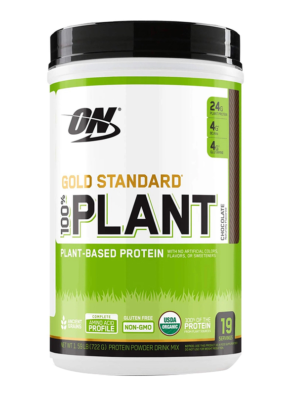 

Optimum Nutrition Gold Standard 100% Plant Based Protien, 722gm, Chocolate
