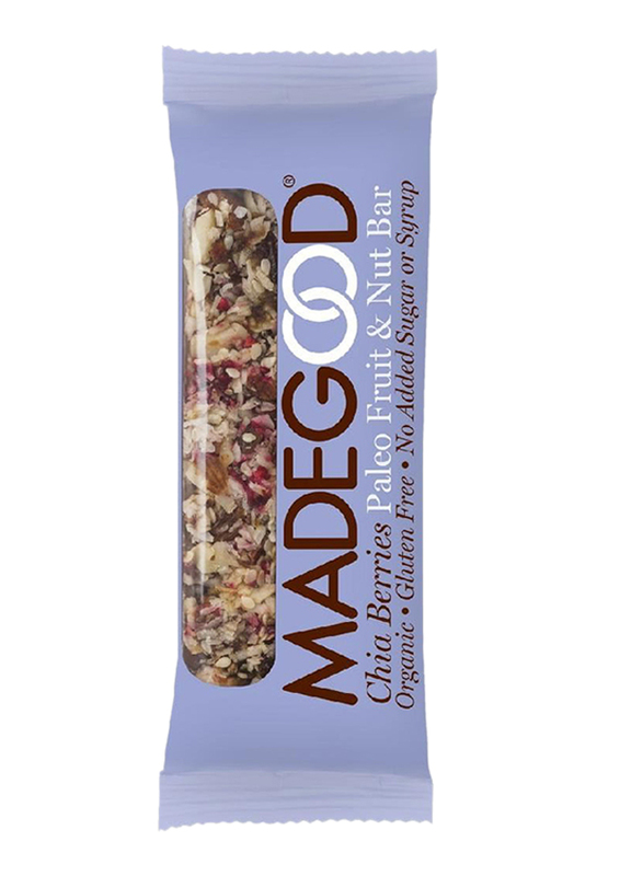 

Made Good Chia & Berries Raw Fruit & Nut Bar, 36g