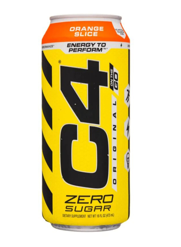 

Cellucor C4 Original Ready To Drink Slice, 16Oz, Orange