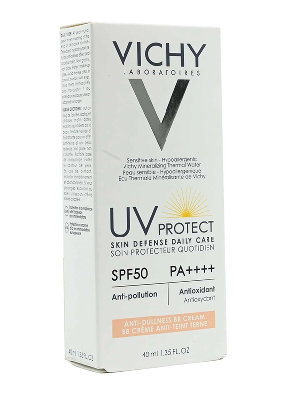 

Vichy Laboratories UV Protect Skin Defence Daily Care SPF50 BB Cream for Anti Dullness, 40ml