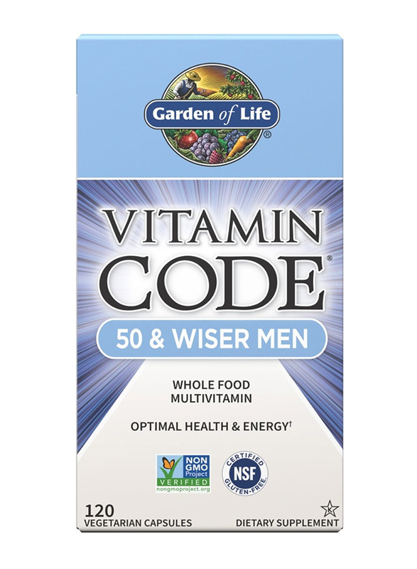 

Garden Of Life Vitamin Code 50 & Wiser Men Dietary Supplement, 120 Capsules