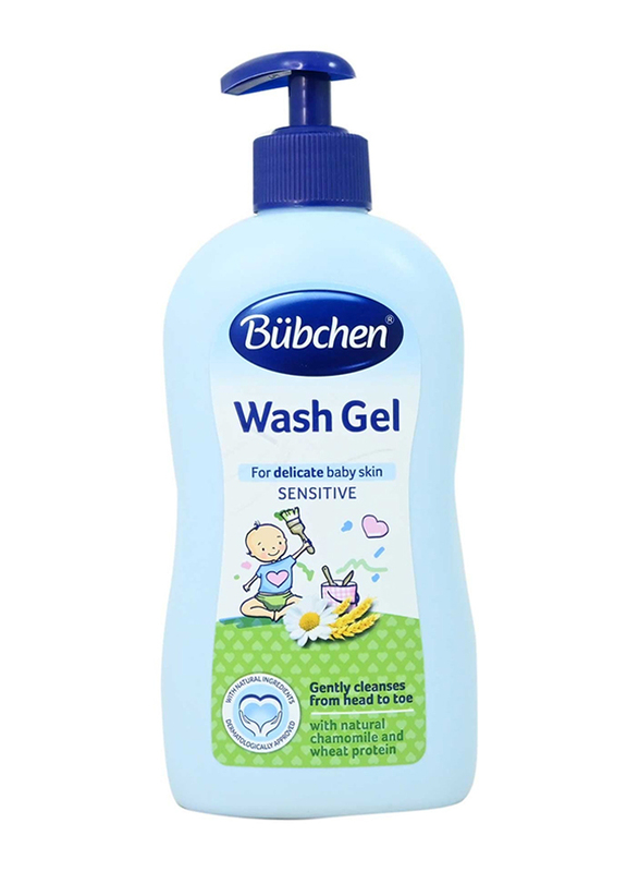 

Bubchen 400ml Wash Gel for Babies, Blue