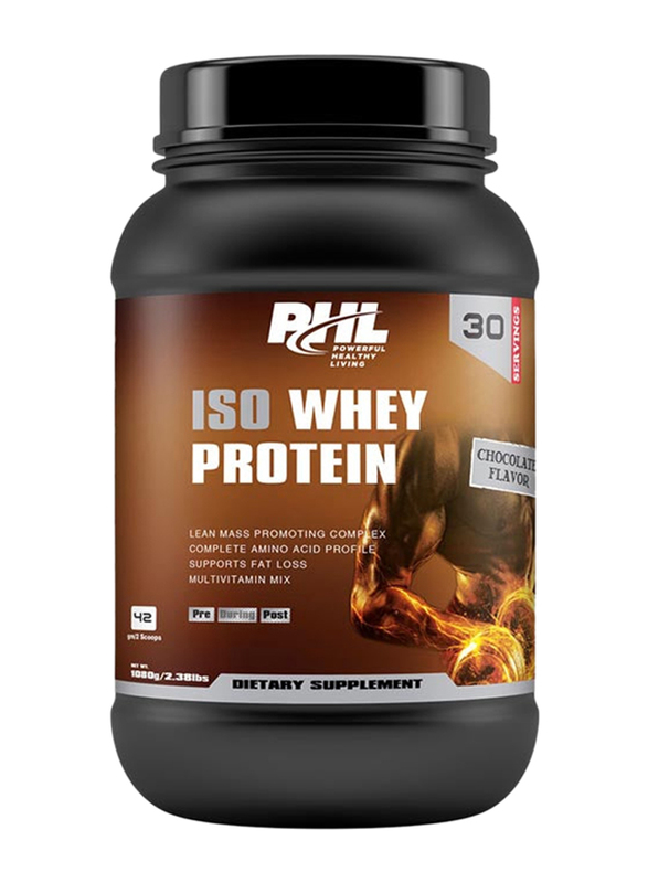 

PHL Nutrition ISO Whey Protein Powder, 30 Servings, 1080gm, Chocolate