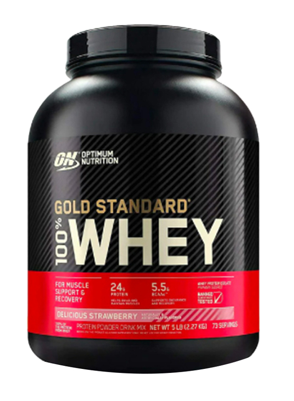 

Optimum Nutrition Gold Standard 100% Whey, 2.27kg, Delicious Strawberry