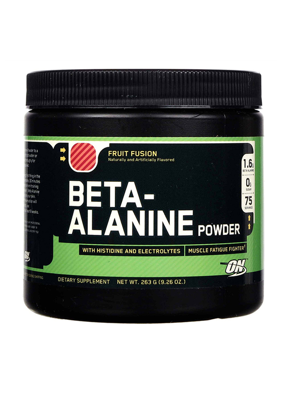 

Optimum Nutrition Beta Alanine Fruit Punch, 75 Servings, 263gm, Fruit Fusion