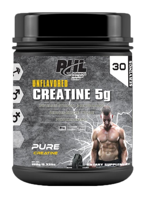 

PHL Nutrition Creatine Powder, 30 Servings, 150gm, Unflavoured