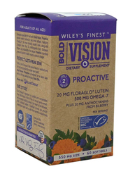 Wileys Finest Bold Vision Proactive Dietary Supplements, 550mg, 500mg, 60 Softgel