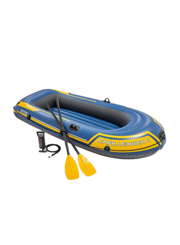 

Intex Challenger 2 Boat Set Rubber Fishing Boat, Blue