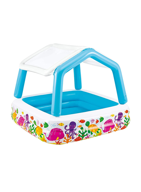 

Intex Sun Shade Kids Inflatable Swimming Pool, Multicolour
