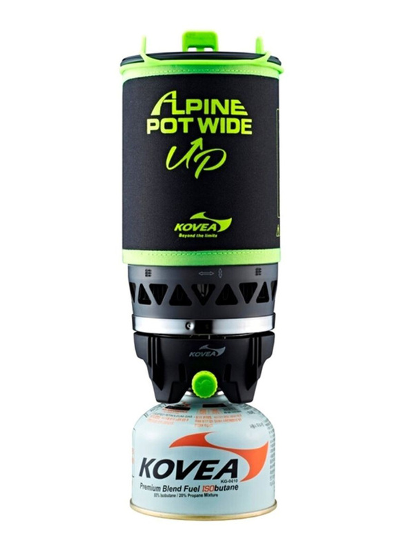 

Kovea Alpine Pot Wide Up Gas Burner, KGB-0703WU, Black