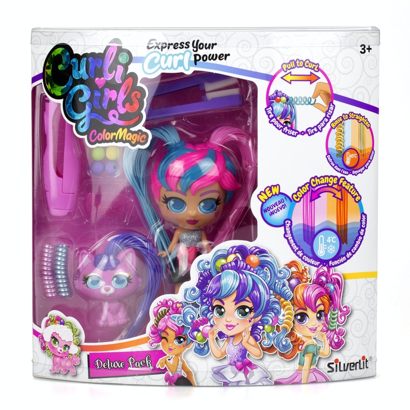 

Silverlit Curli Girls Colour Change Deluxe Pack Dolls Assorted Set, 2 Pieces, Ages 3+