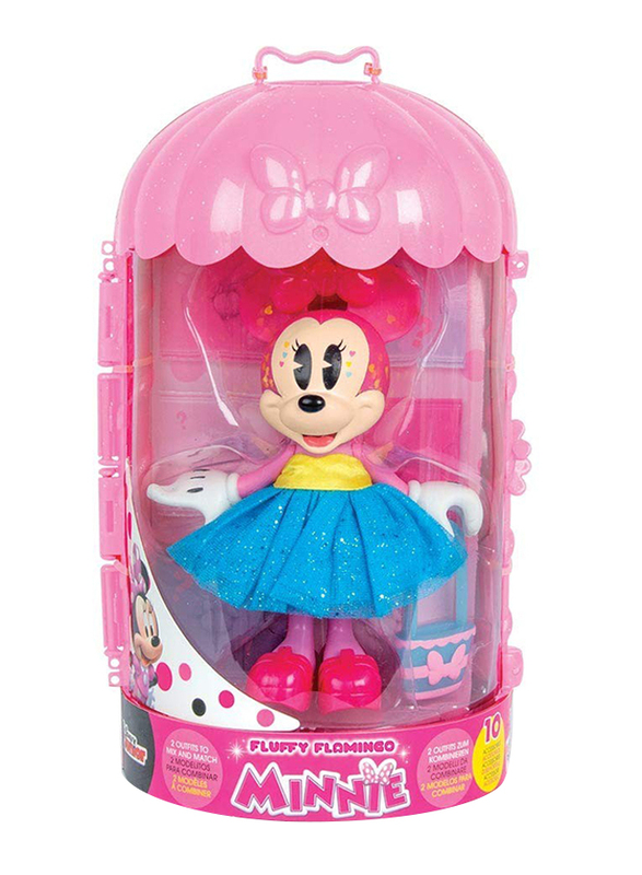 

IMC Minnie Fashion Dolls Fluffy Flamingo, Ages 3+, Multicolour