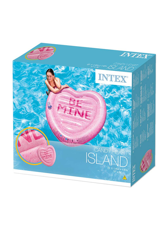 

Intex Candy Heart Island Floater, Pink