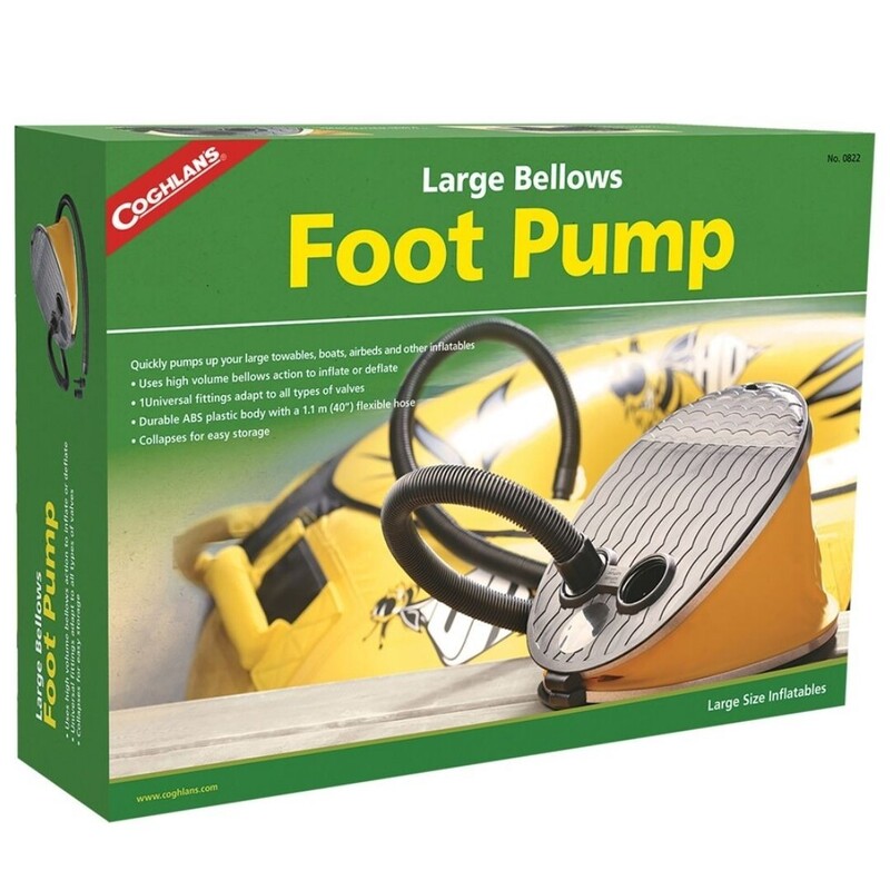 

Coghlans Large Bellows Foot Pump, Yellow/Black