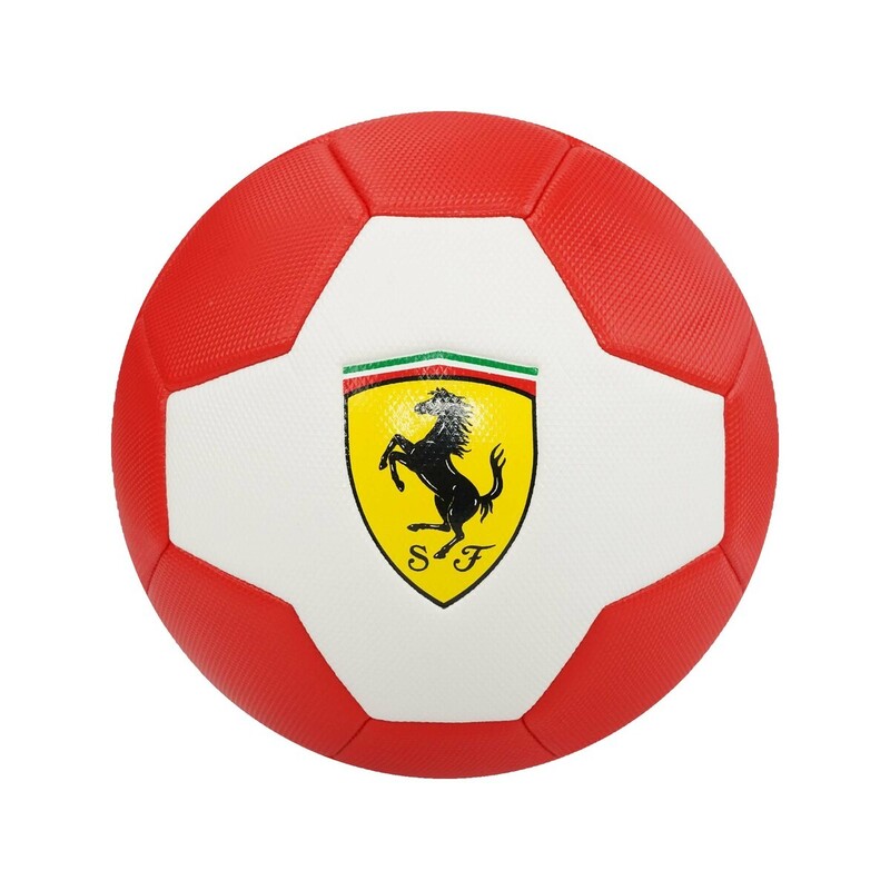 

Mesuca Ferrari Soccer Ball, White/Red