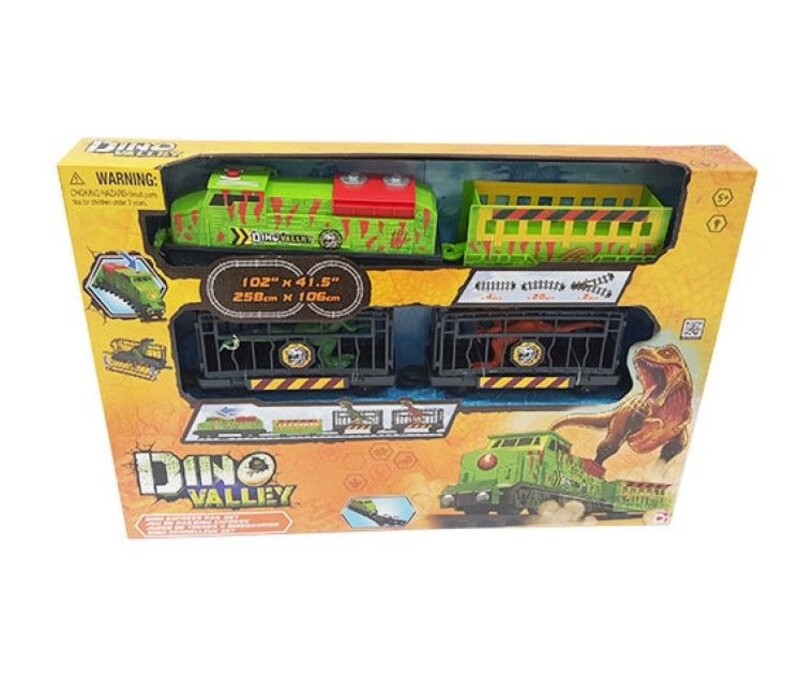 

Chapmei Dino Valley Dino Express Rail Set, Ages 3+