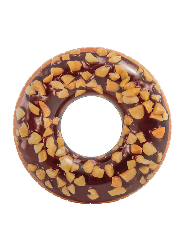 

Intex Inflatable Nutty Chocolate Donut Pool Tube, 45 Inch, Brown