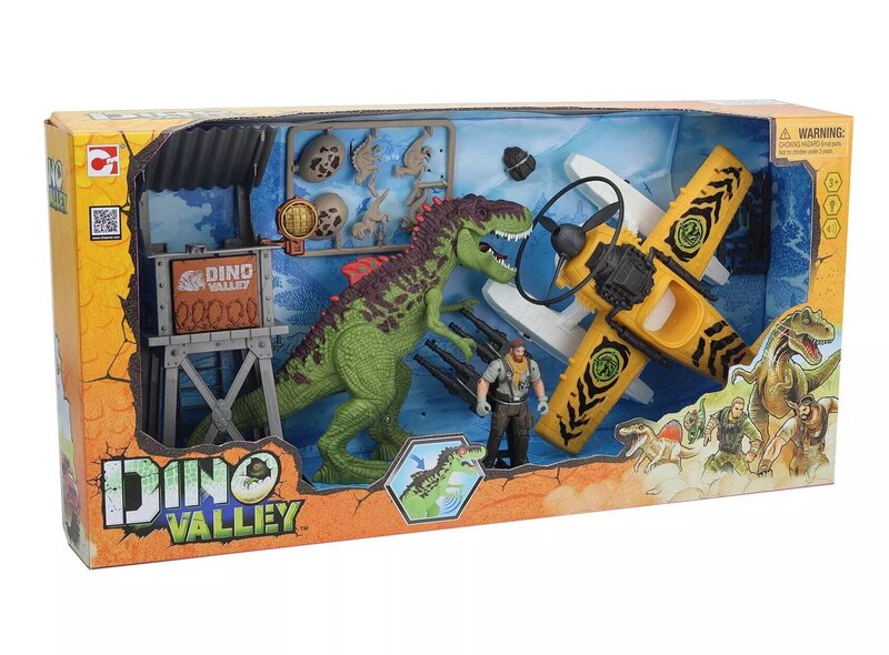 

Chapmei Dino Valley Seaplane Dino Mission Playset, Ages 3+