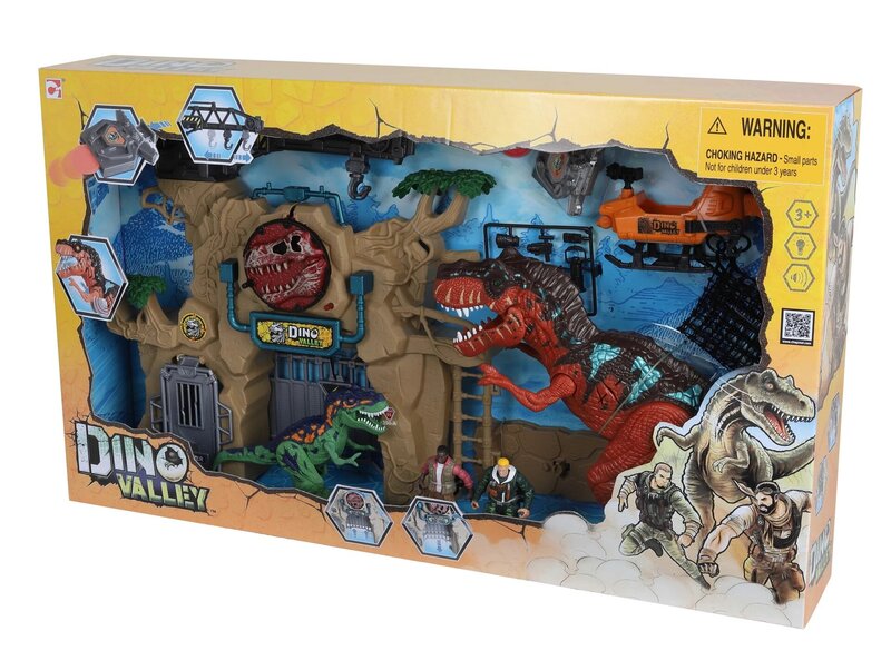 

Chapmei Dino Valley Dino Gate Breakout Playset, Ages 3+