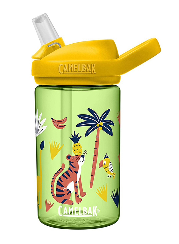 

Camelbak Eddy+ Jungle Animals Kids Water Bottle, 14oz, Green/Yellow