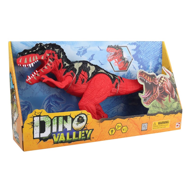 

Chapmei Dino Valley L&S T-Rex Attack Playset, Ages 3+