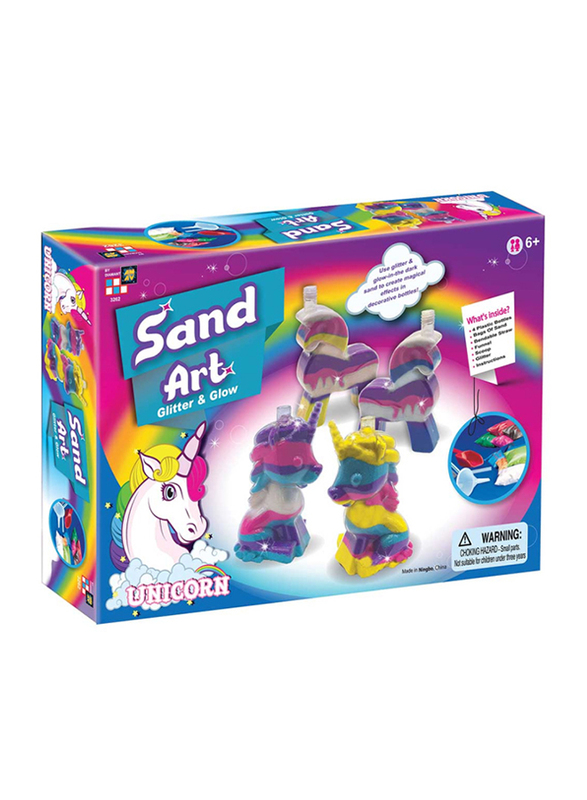 

AMAV Unicorn Glitter & Glow Sand Art, 12 Pieces, Ages 6+, Multicolour