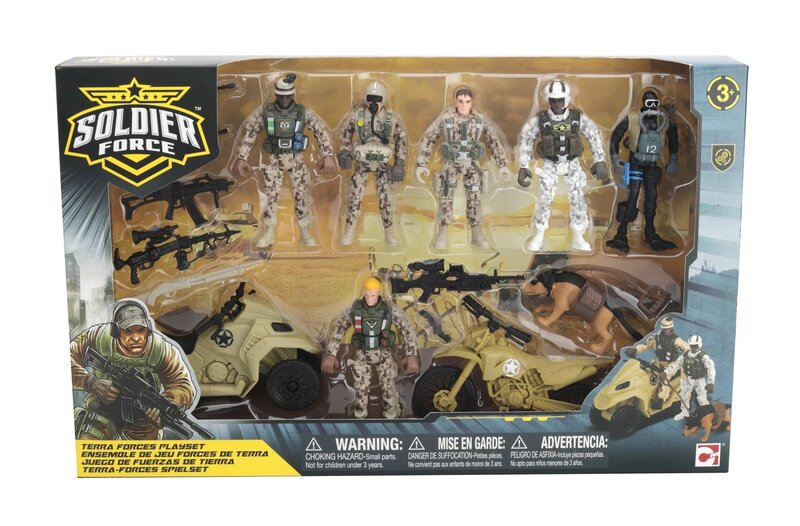 

Chapmei Soldier Force Terra Forces Playset, Ages 3+